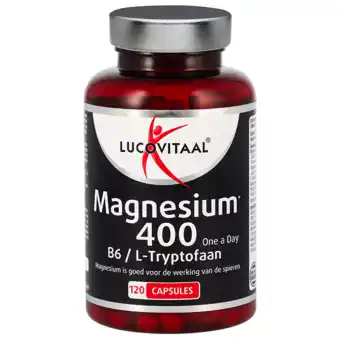 Holland & Barrett Lucovitaal Magnesium 400mg B6 / L-Tryptofaan - 120 capsules aanbieding