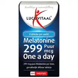 Holland & Barrett Lucovitaal Melatonine Puur, 0.299mg (500 Tabletten) aanbieding