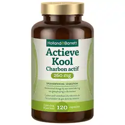 Holland & Barrett Holland & Barrett Actieve Kool 260 mg - 120 capsules aanbieding