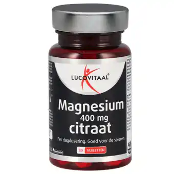 Holland & Barrett Lucovitaal Magnesium Citraat 400mg - 30 tabletten aanbieding