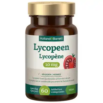 Holland & Barrett Holland & Barrett Lycopeen 10mg - 60 tabletten aanbieding