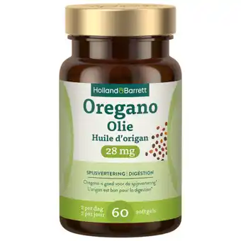 Holland & Barrett Holland & Barrett Oregano Olie 28mg - 60 capsules aanbieding