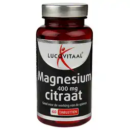 Holland & Barrett Lucovitaal Magnesium Citraat 400mg - 60 tabletten aanbieding