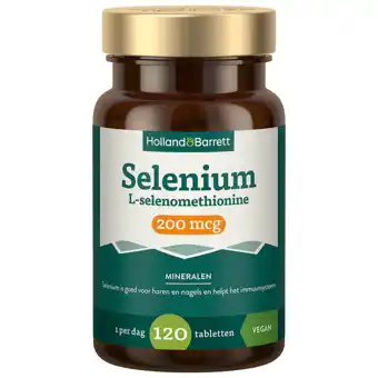 Holland & Barrett Holland & Barrett Selenium L-selenomethionine 200mcg - 120 tabletten aanbieding