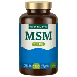 Holland & Barrett Holland & Barrett MSM 750mg - 120 tabletten aanbieding