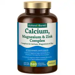 Holland & Barrett Holland & Barrett Calcium, Magnesium & Zink - 240 Tabletten aanbieding