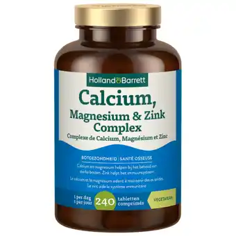 Holland & Barrett Holland & Barrett Calcium, Magnesium & Zink - 240 Tabletten aanbieding