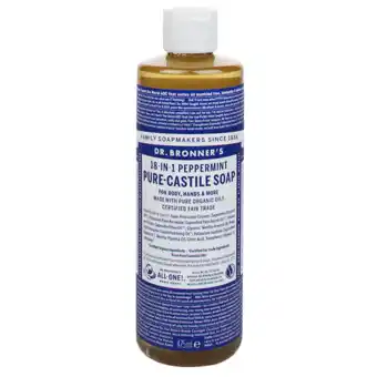 Holland & Barrett Dr. Bronner's Peppermint Vloeibare Zeep - 475ml aanbieding