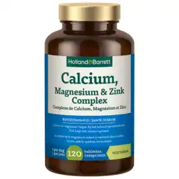 Holland & Barrett Holland & Barrett Calcium, Magnesium & Zink - 120 Tabletten aanbieding