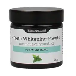 Holland & Barrett Holland & Barrett Teeth Whitening Powder Actieve Houtskool - 50g aanbieding