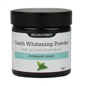 Holland & Barrett Holland & Barrett Teeth Whitening Powder Actieve Houtskool - 50g aanbieding
