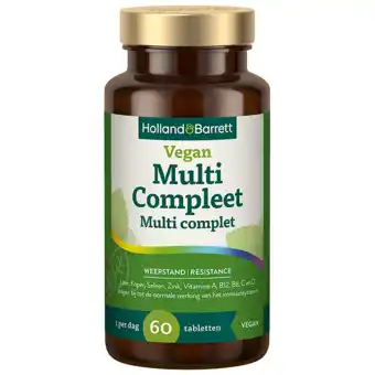 Holland & Barrett Holland & Barrett Vegan Multi Compleet - 60 tabletten aanbieding
