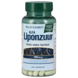 Holland & Barrett Holland & Barrett Alfa Liponzuur, 100mg (60 Capsules) aanbieding