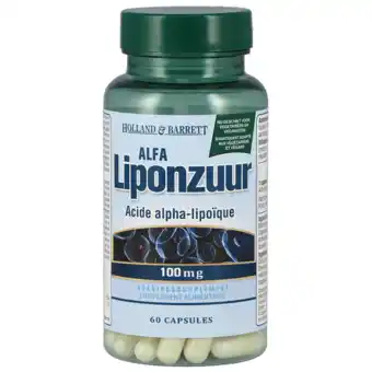 Holland & Barrett Holland & Barrett Alfa Liponzuur, 100mg (60 Capsules) aanbieding