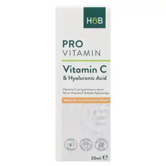 Holland & Barrett Holland & Barrett Vitamin C + Hyaluronic Acid Serum - 30ml aanbieding