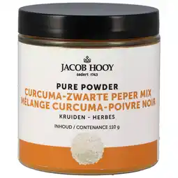 Holland & Barrett Jacob Hooy Pure Poeder Curcuma Zwarte Peper (110gr) aanbieding