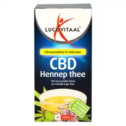 Holland & Barrett Lucovitaal CBD Hennep Thee (20 Theezakjes) aanbieding