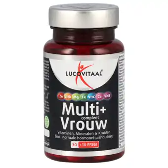 Holland & Barrett Lucovitaal Multi+ Compleet Vrouw (40 Tabletten) aanbieding
