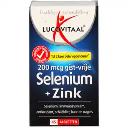 Holland & Barrett Lucovitaal Selenium Zink (45 Tabletten) aanbieding