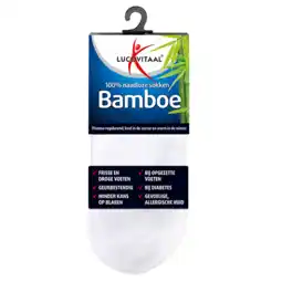 Holland & Barrett Lucovitaal Bamboe Enkelsokken Wit 39-42 aanbieding