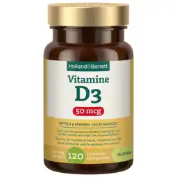 Holland & Barrett Holland & Barrett Vitamine D3 50mcg - 120 tabletten aanbieding