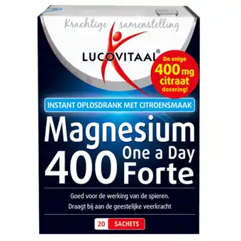 Holland & Barrett Lucovitaal Magnesium Forte, 400mg (20 Sachets) aanbieding