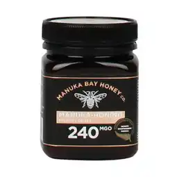 Holland & Barrett Manuka Bay Honey Manuka Honing Monofloral MGO 240 - 250g aanbieding