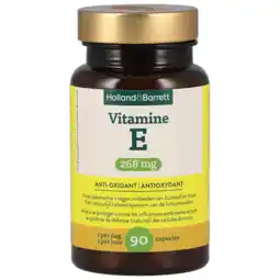 Holland & Barrett Holland & Barrett Vitamine E 268mg - 90 capsules aanbieding