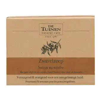 Holland & Barrett De Tuinen Zwavelzeep - 150g aanbieding