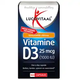 Holland & Barrett Lucovitaal Vitamine D3, 25mcg (365 Capsules) aanbieding