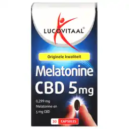 Holland & Barrett Lucovitaal Melatonine + CBD 5mg (30 Capsules) aanbieding