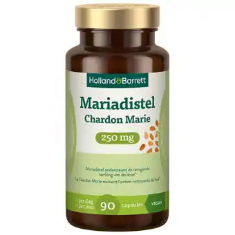 Holland & Barrett Holland & Barrett Mariadistel 250mg - 90 capsules aanbieding