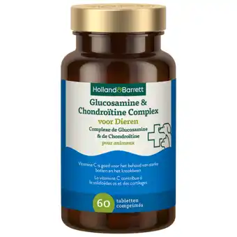 Holland & Barrett Holland & Barrett Glucosamine & Chondroïtine Complex voor Dieren - 60 tabletten aanbieding