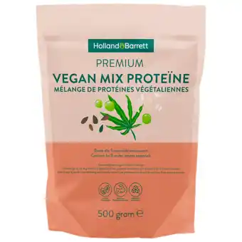 Holland & Barrett Holland & Barrett Premium Vegan Mix Proteïne Poeder - 500g aanbieding