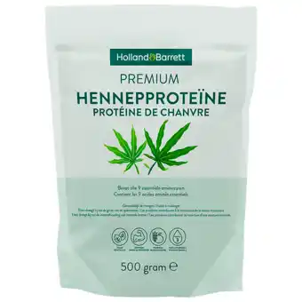 Holland & Barrett Holland & Barrett Premium Hennepproteïne Poeder - 500g aanbieding