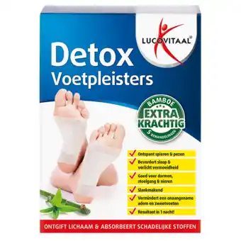 Holland & Barrett Lucovitaal Detox Voetpleisters - 5 behandelingen aanbieding