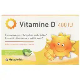 Holland & Barrett Metagenics Vitamine D 400 i.e. Kinderen (84 kauwtabletten) aanbieding