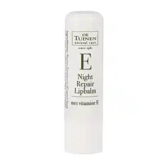 Holland & Barrett De Tuinen Night Repair Lipbalm met Vitamine E - 4.8g aanbieding
