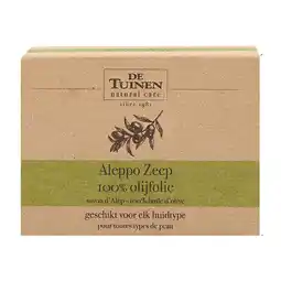 Holland & Barrett De Tuinen Aleppo Zeep 100 % olijfolie - 150g aanbieding