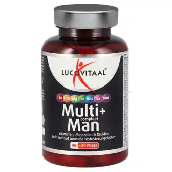 Holland & Barrett Lucovitaal Multi+ Compleet A-Z Man - 120 tabletten aanbieding