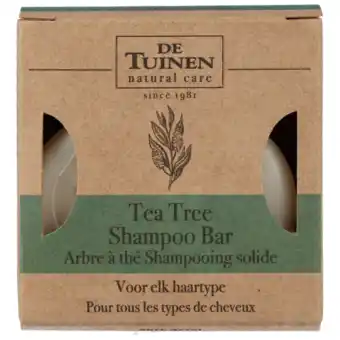 Holland & Barrett De Tuinen Tea Tree Shampoo Bar - 80 wasbeurten aanbieding
