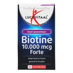 Holland & Barrett Lucovitaal Biotine Forte, 10.000mcg - 60 zuigtabletten aanbieding