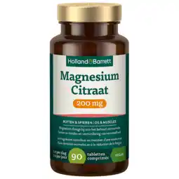 Holland & Barrett Holland & Barrett Magnesium Citraat 200 mg - 90 tabletten aanbieding
