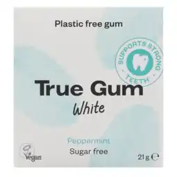 Holland & Barrett True Gum White Peppermint Kauwgom - 21g aanbieding