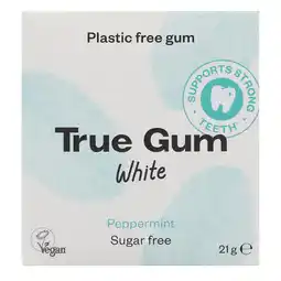 Holland & Barrett True Gum White Peppermint Kauwgom - 21g aanbieding