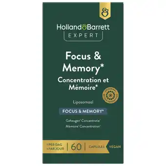 Holland & Barrett Holland & Barrett Expert Focus & Memory¹ Liposomaal - 60 capsules aanbieding