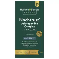Holland & Barrett Holland & Barrett Expert Nachtrust* Ashwagandha Complex Liposomaal - 60 capsules aanbieding