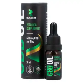 Holland & Barrett Reakiro CBD Oil 500mg CBD (10ml) aanbieding