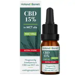 Holland & Barrett Holland & Barrett CBD Olie Extra Sterk 15% (10ml) aanbieding