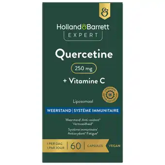 Holland & Barrett Holland & Barrett Expert Quercetine + Vitamine C 250 mg Liposomaal - 60 capsules aanbieding